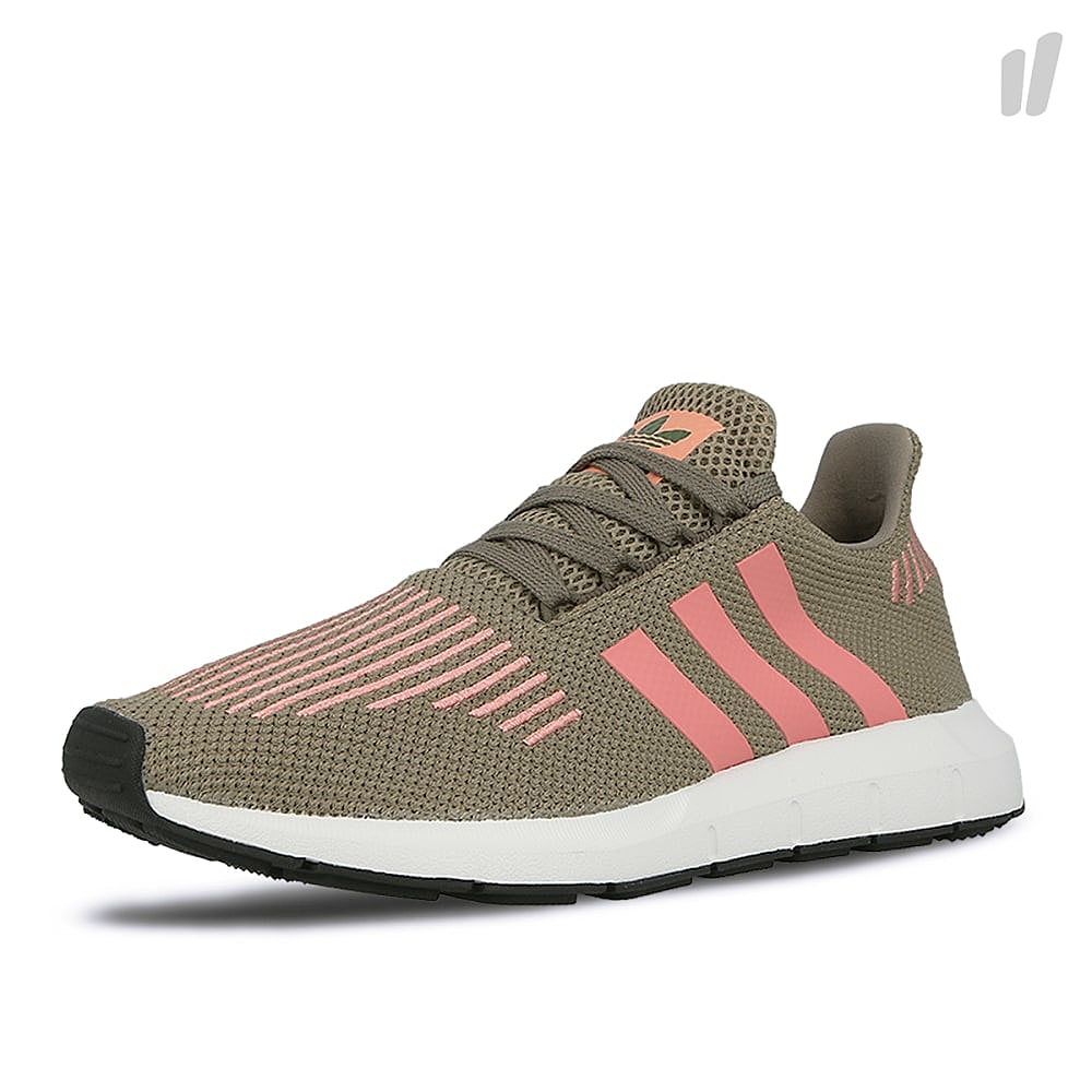 adidas wmns swift run Trace Cargo-Trace Pink-Crystal White Sneakers  Close Up | Overkill