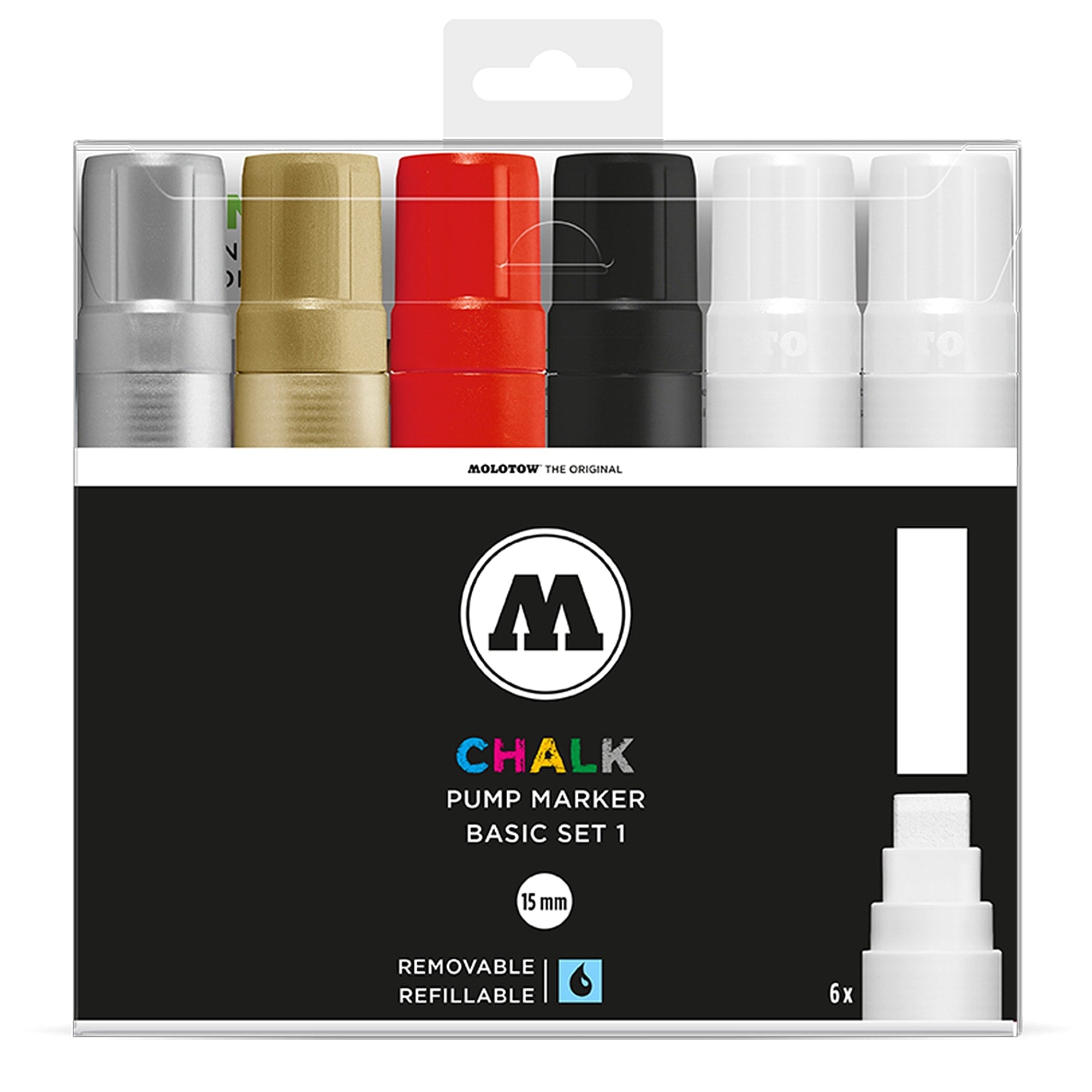 Molotow chalk marker basic-set 15mm  Marker 200476 | Overkill