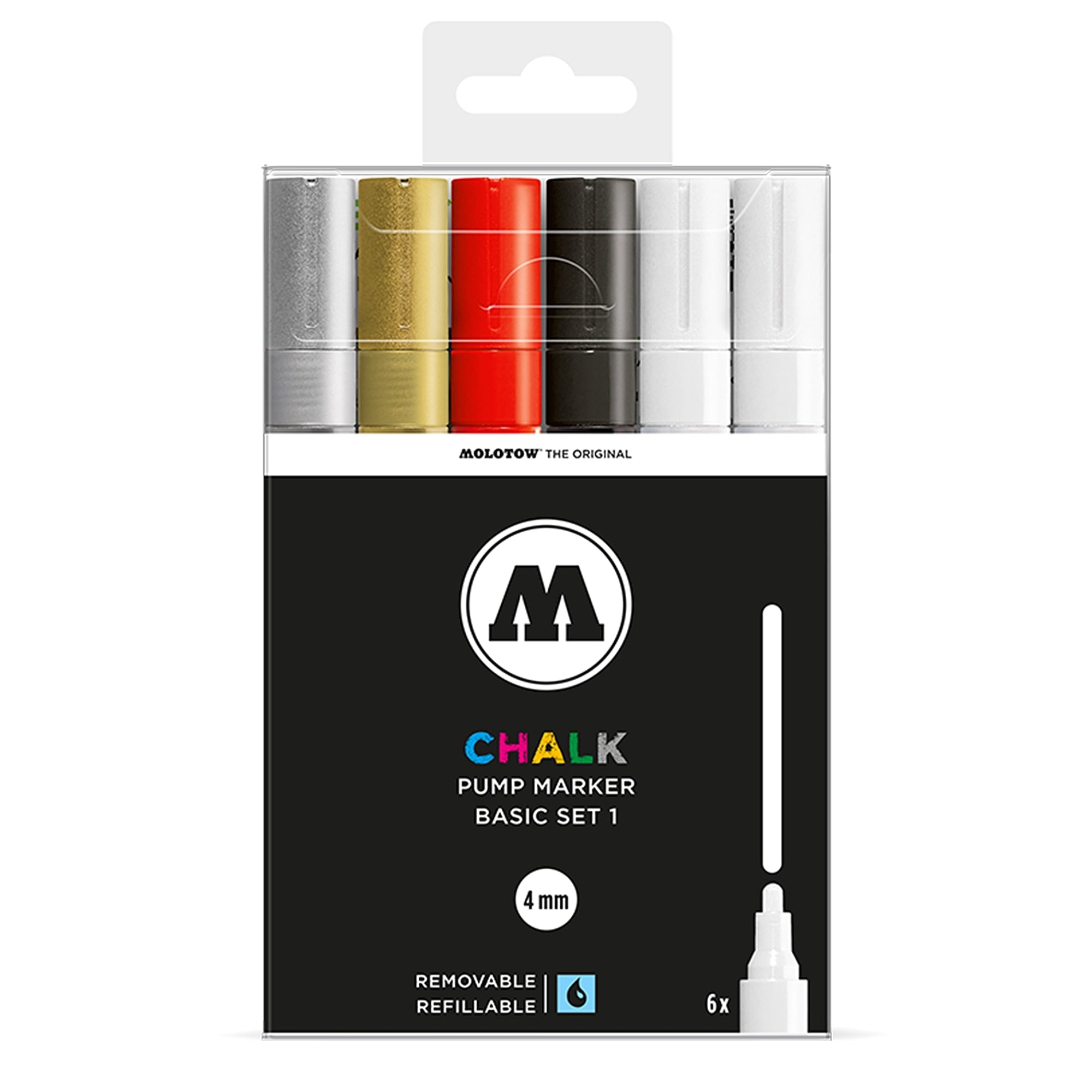 Molotow chalk marker basic-set 4mm  Marker 200472 | Overkill