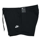 Nike Wmns NSW Essentials French Terry Fleece Short Black / White Shorts Close-up | Overkill