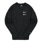 Nike NSW Swoosh Crew FT Black / White Sweatshirts CJ4871 010 | Overkill