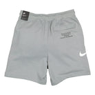 Nike NSW Swoosh Short FT Particle Grey / White Shorts Material | Overkill