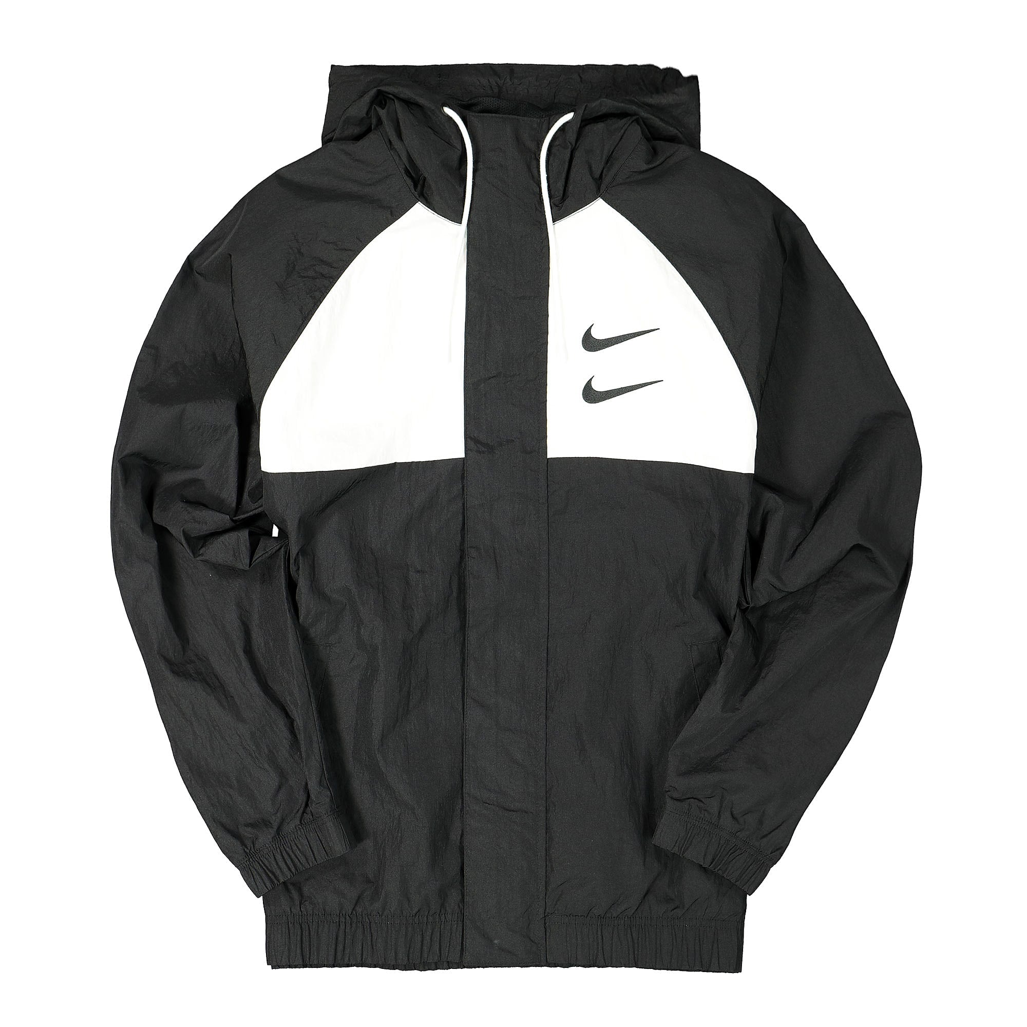 Nike NSW Swoosh Jacket HD Woven Black / White - Particle Grey - Black Jackets CJ4888 011 | Overkill