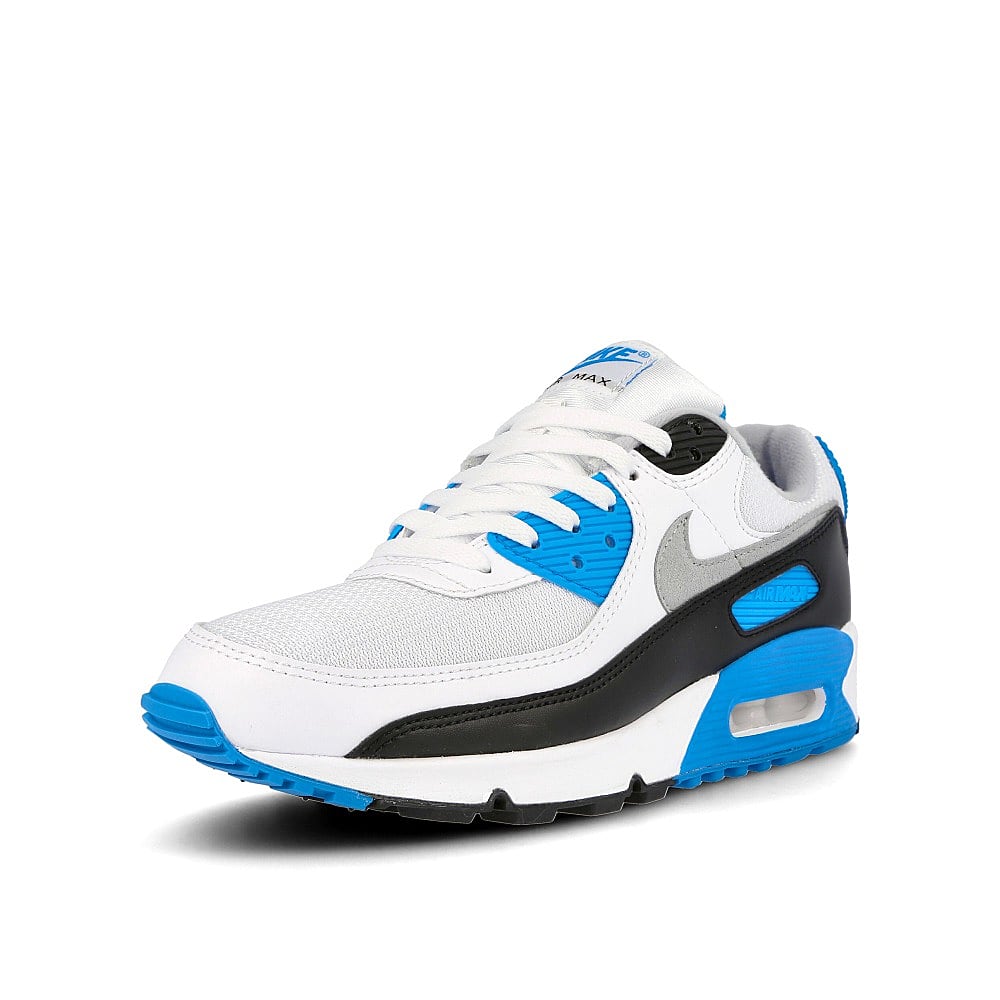 Nike air max iii White-Black - Grey Fog - Lase Blue Sneakers  Close Up | Overkill