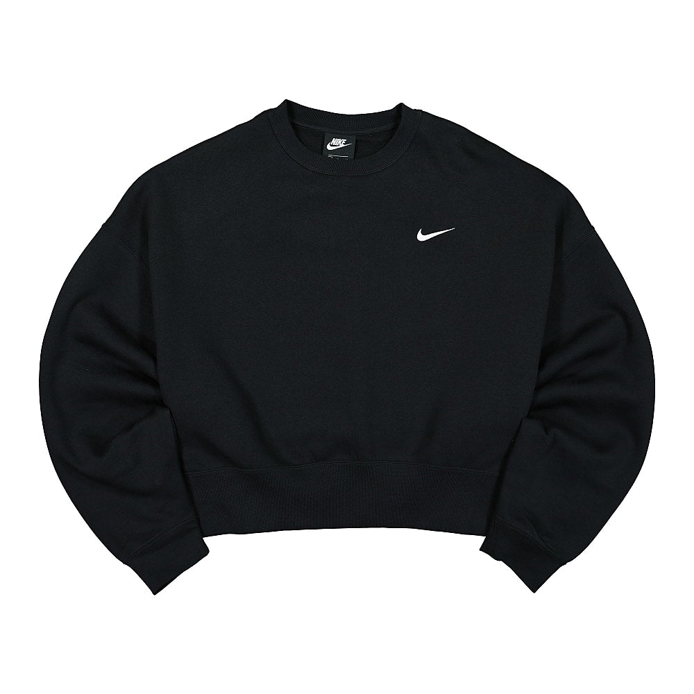 Nike Wmns NSW Crew Fleece Trend Black / White Sweatshirts CK0168 010 | Overkill