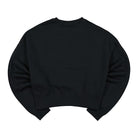 Nike Wmns NSW Crew Fleece Trend Black / White Sweatshirts Close-up | Overkill