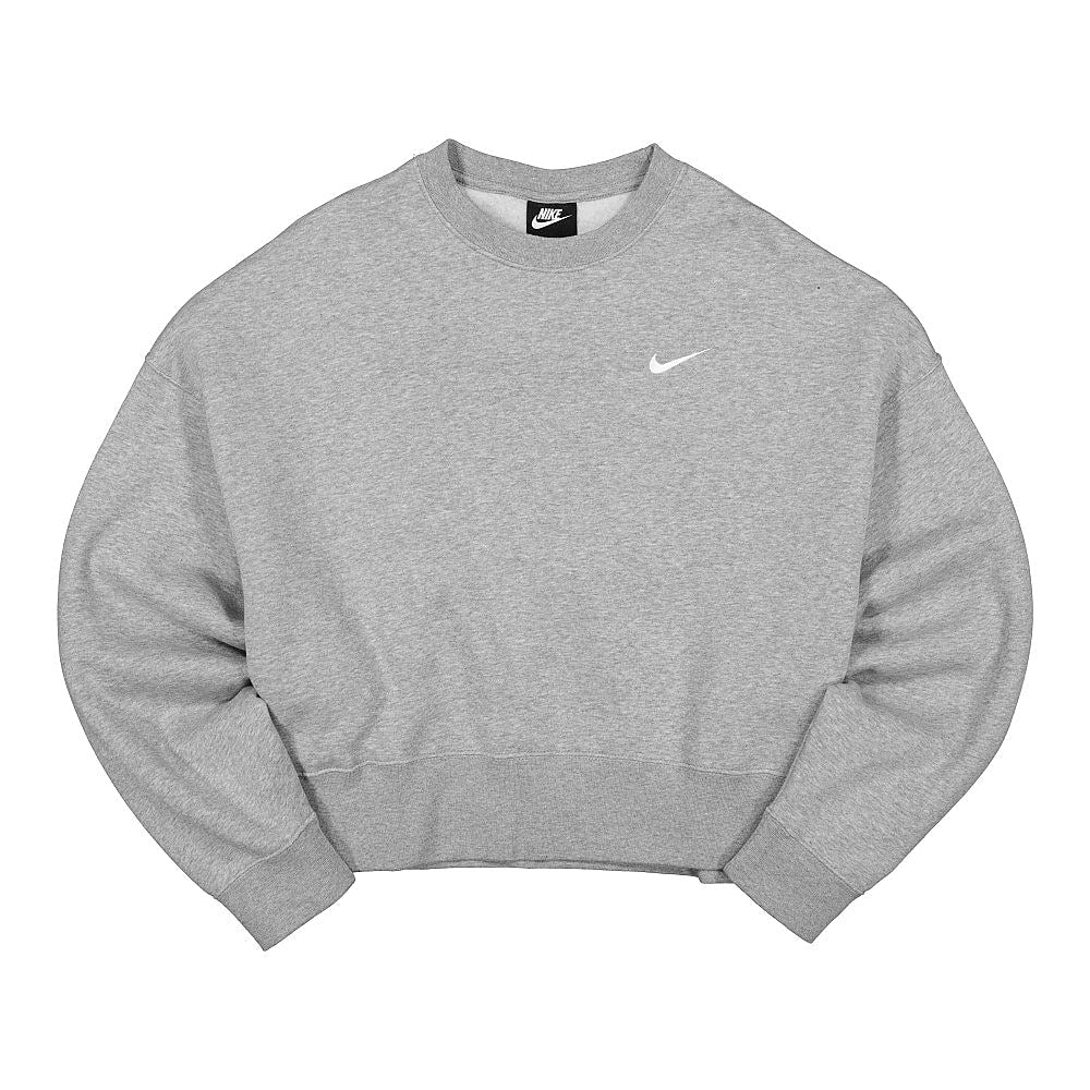 Nike Wmns NSW Crew Fleece Trend Dark Grey Heather / White Sweatshirts CK0168 063 | Overkill
