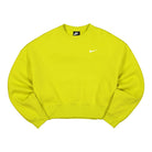 Nike Wmns NSW Crew Fleece Trend High Voltage / White Sweatshirts CK0168 344 | Overkill