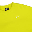 Nike Wmns NSW Crew Fleece Trend High Voltage / White Sweatshirts Close-up | Overkill