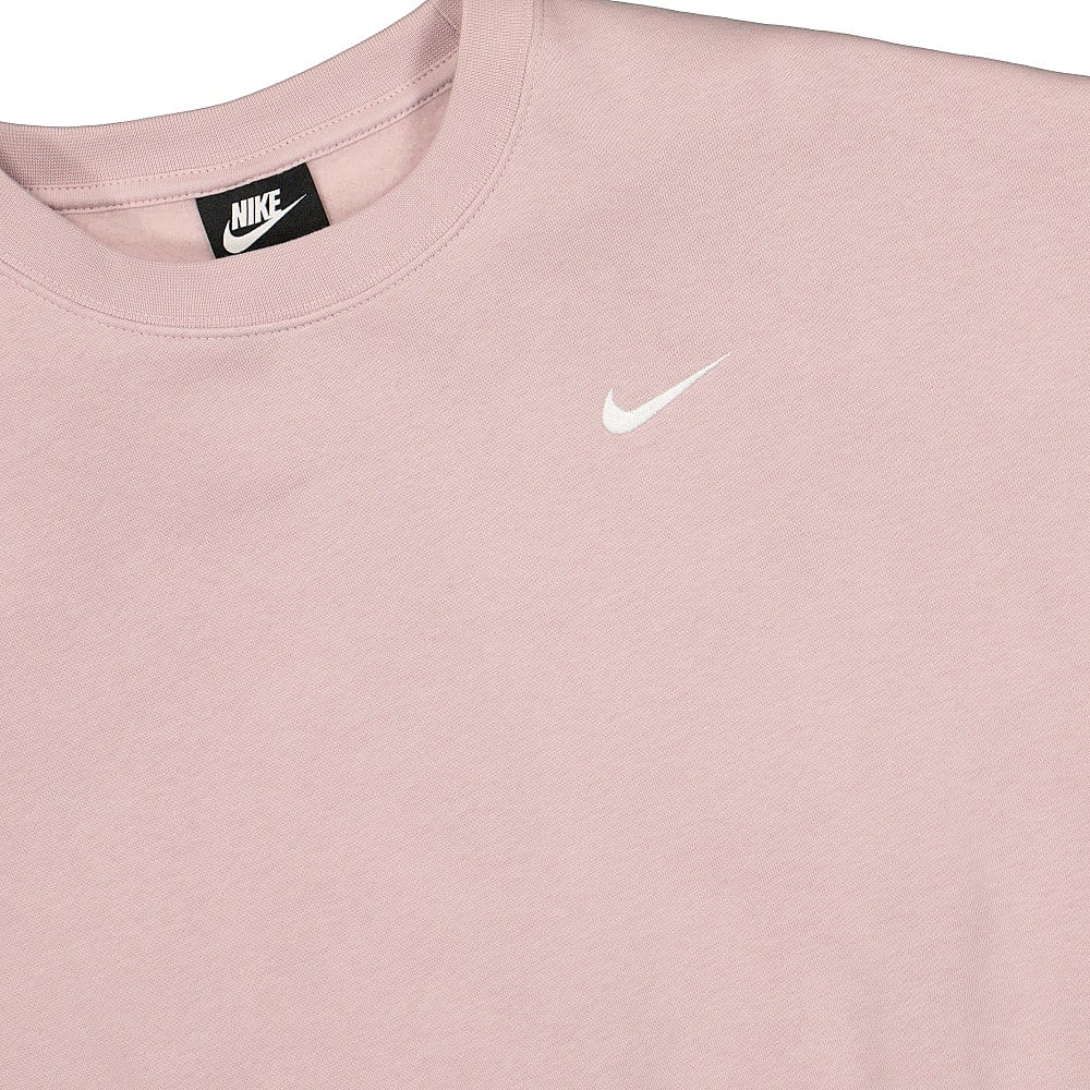 Nike Wmns NSW Crew Fleece Trend Champagne / White Sweatshirts Close-up | Overkill