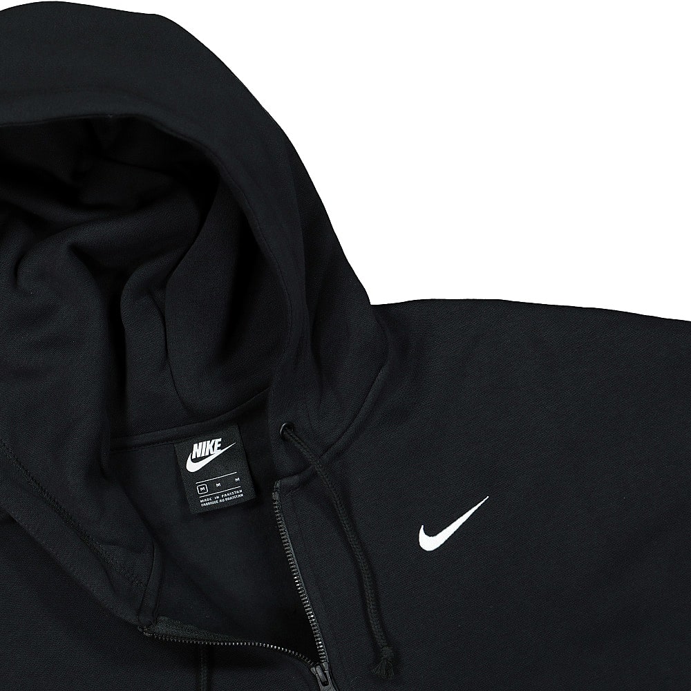 Nike Wmns NSW Full Zip Fleece Trend Black / White Jackets Close-up | Overkill