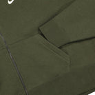 Nike Wmns NSW Full Zip Fleece Trend Cargo Khaki / White Jackets Detailfoto | Overkill