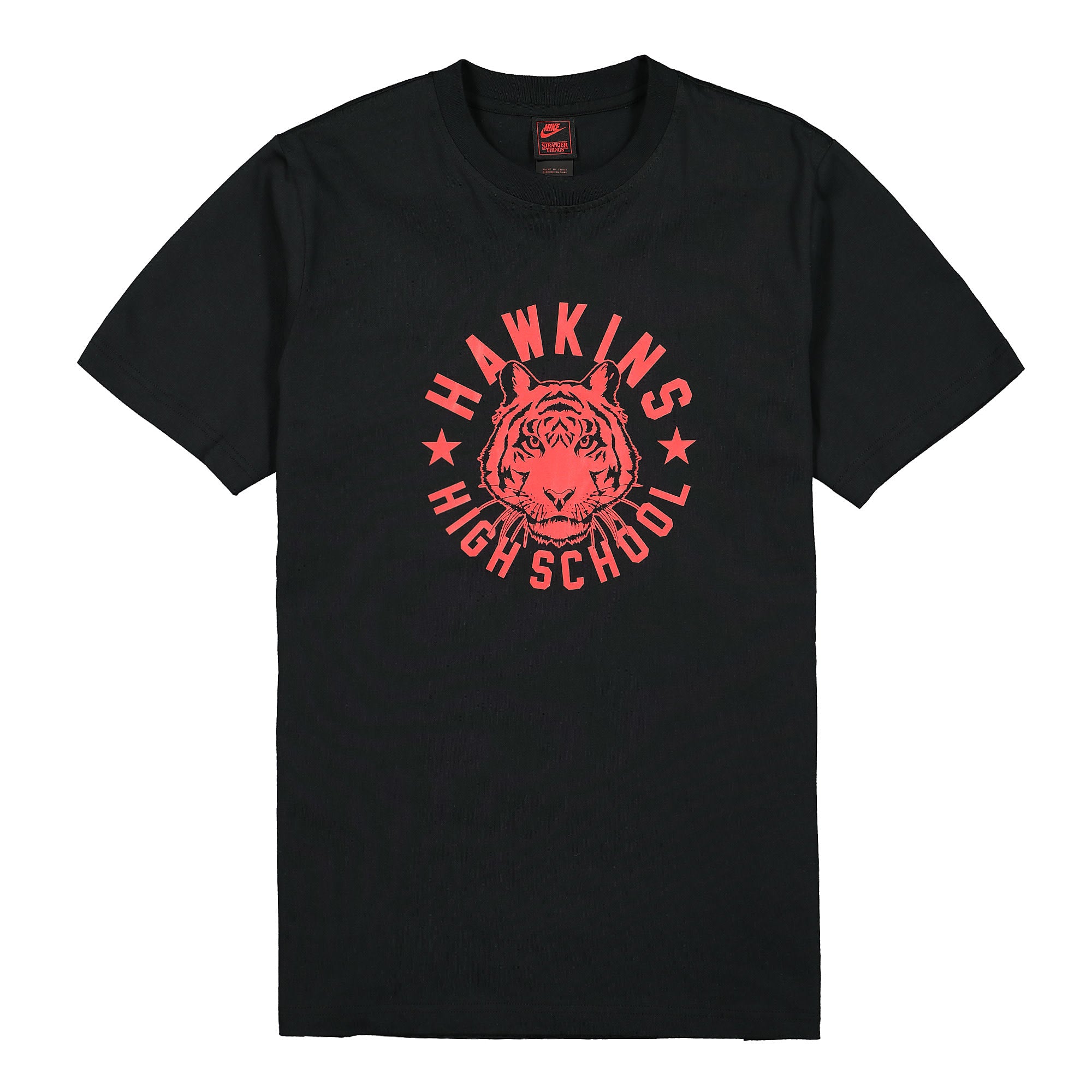 Nike Stranger Things x Nike Tee Black / University Red T-Shirts CK2342 010 | Overkill