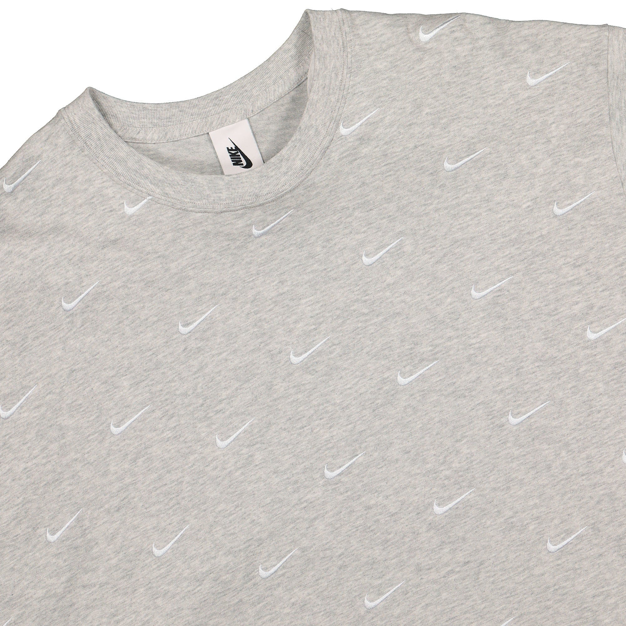 Nike NRG Swoosh Logo Tee Grey Heather T-Shirts Close-up | Overkill