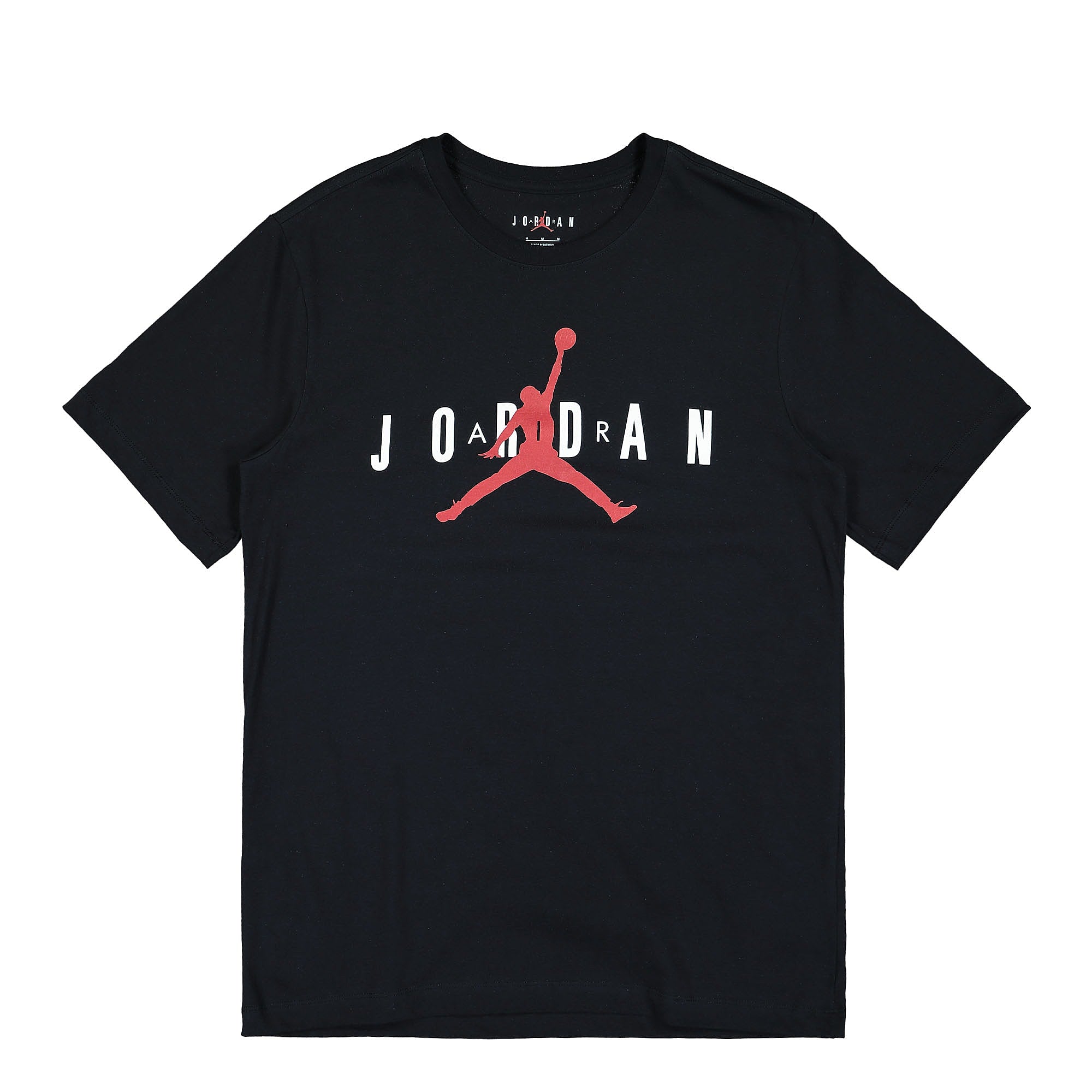Jordan Air Jordan Air Wordmark Tee Black / White / Gym Red T-Shirts CK4212 013 | Overkill
