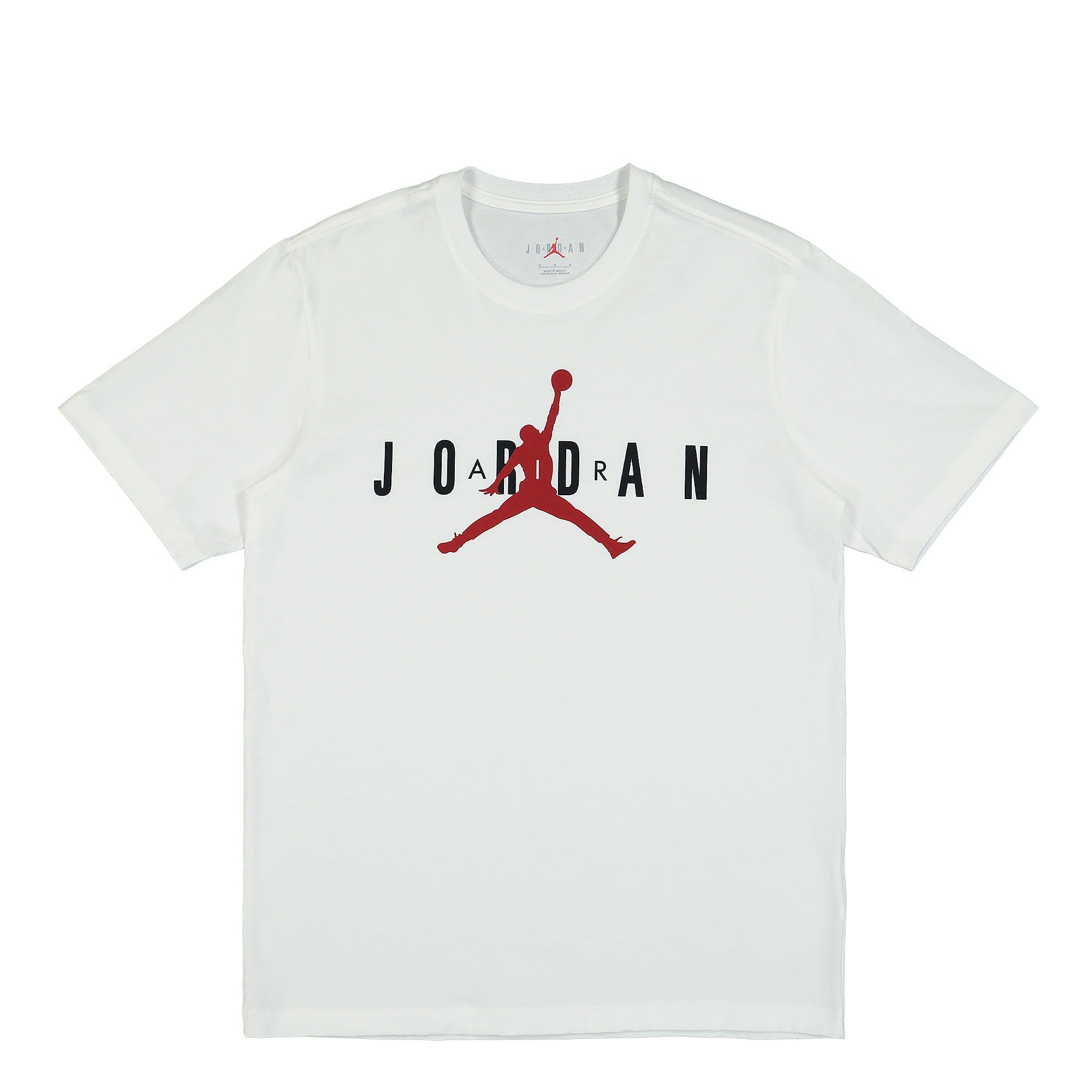 Jordan Air Jordan Air Wordmark Tee White / Black / Gym Red T-Shirts CK4212 103 | Overkill