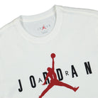 Jordan Air Jordan Air Wordmark Tee White / Black / Gym Red T-Shirts Close-up | Overkill