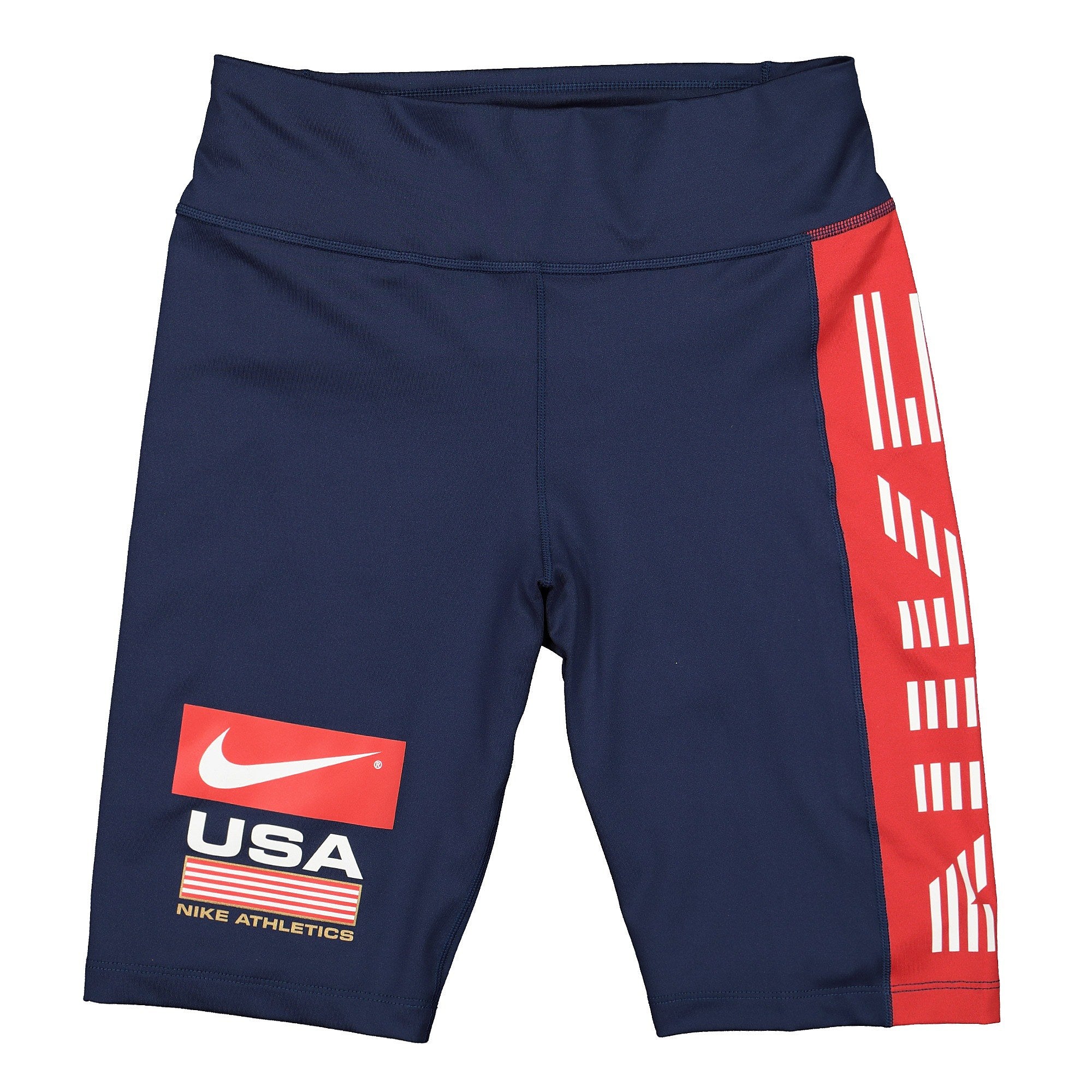 Nike Wmns NRG Bike Short Swoosh Stripe Midnight Navy / University Red / Black Shorts CK5244 410 | Overkill