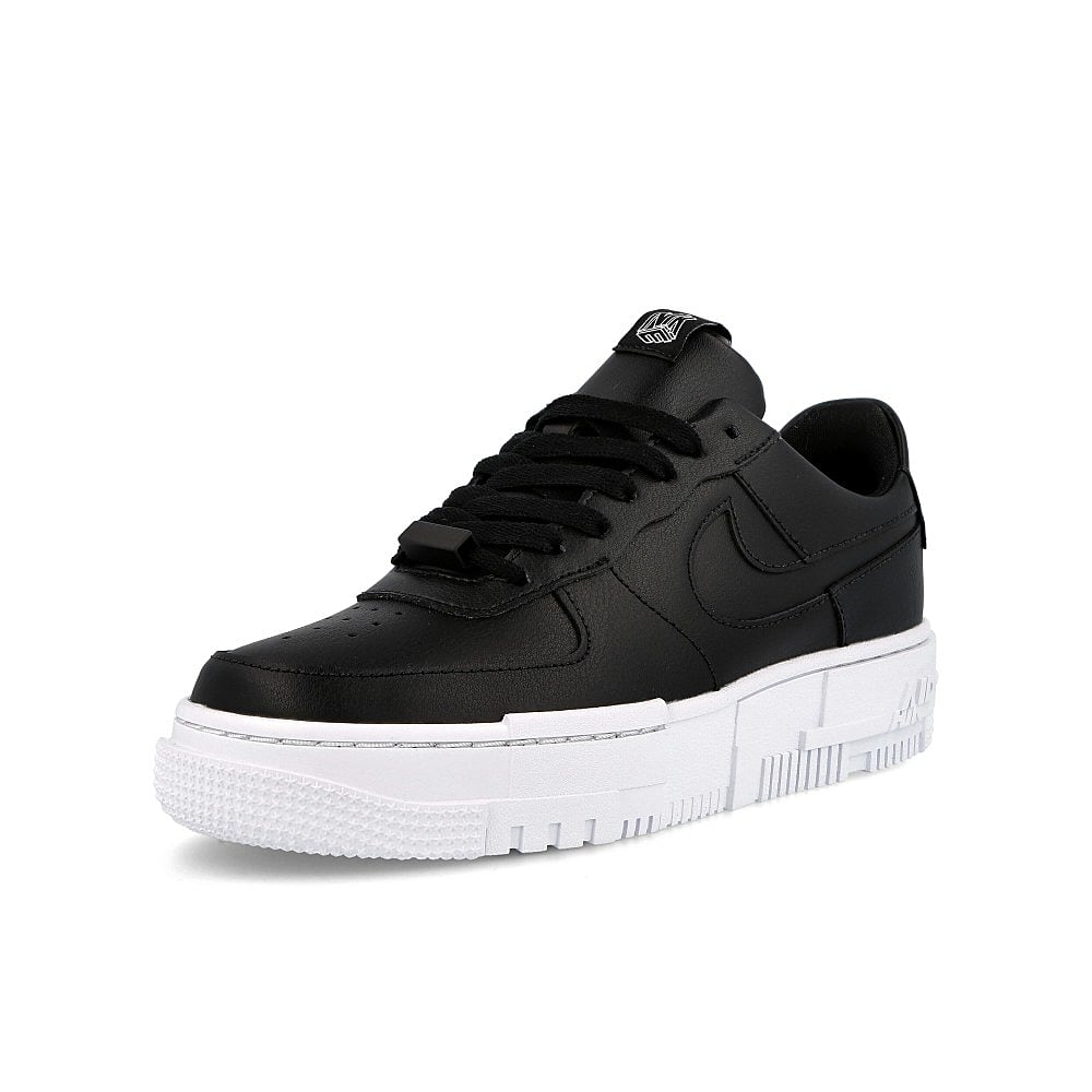 Nike wmns air force 1 pixel Black-Black - White - Black Low Top Sneakers  Close Up | Overkill