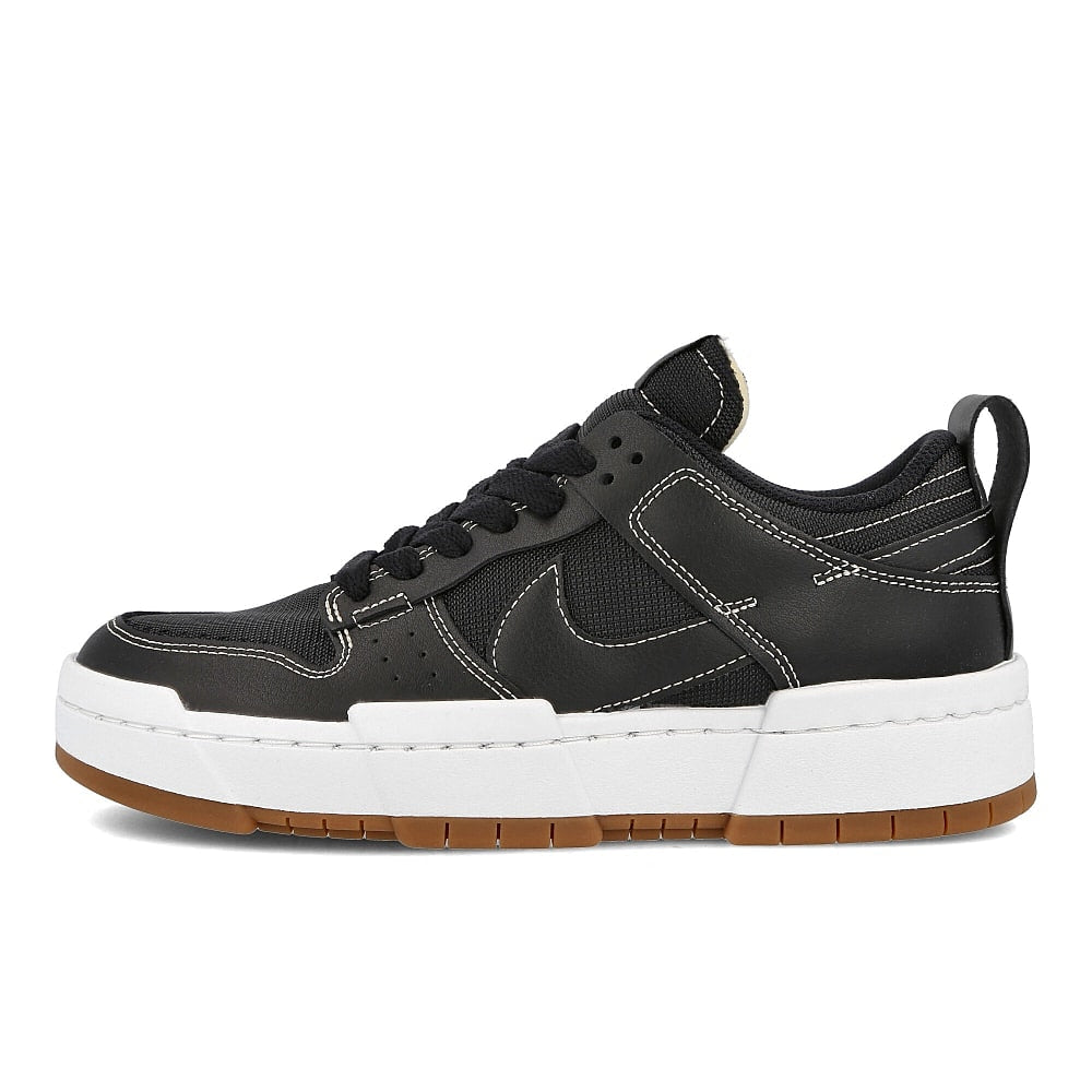 Nike wmns dunk low disrupt Black-Black - Fossil - Gum Med Brown Low Top Sneakers CK6654 002 | Overkill