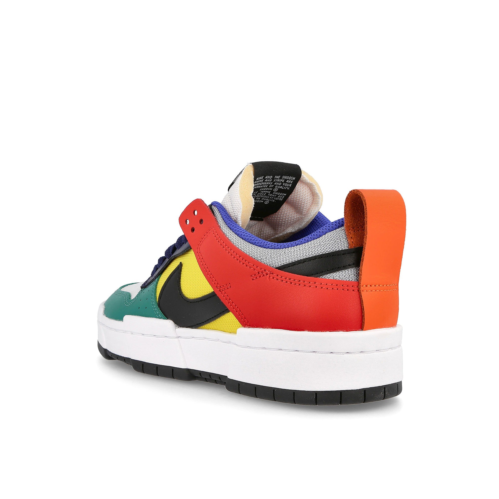Nike wmns dunk low disrupt Wolf Grey-Black - Tour Yellow Low Top Sneakers  Material | Overkill