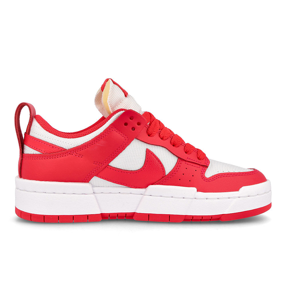 Nike wmns dunk low disrupt Siren Red / Siren Red - White   Material | Overkill