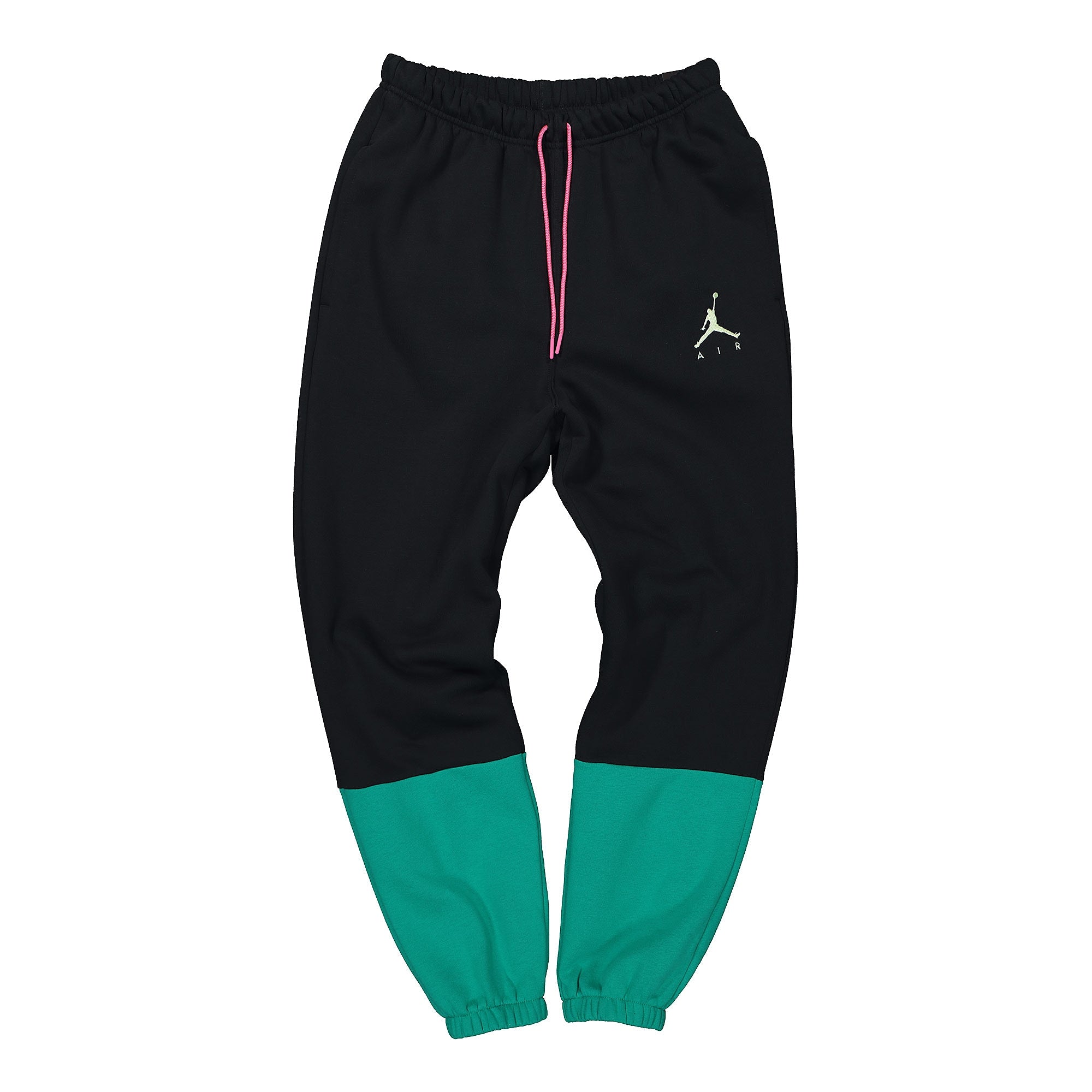 Jordan Air Jordan Jumpman Fleece Pant Black / Neptune Green / Barely Volt Sweat & Track Pants CK6694 011 | Overkill