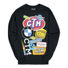 Chinatown Market Logo Collage Long Sleeve Black Longsleeves CTMM19-LGLS | Overkill