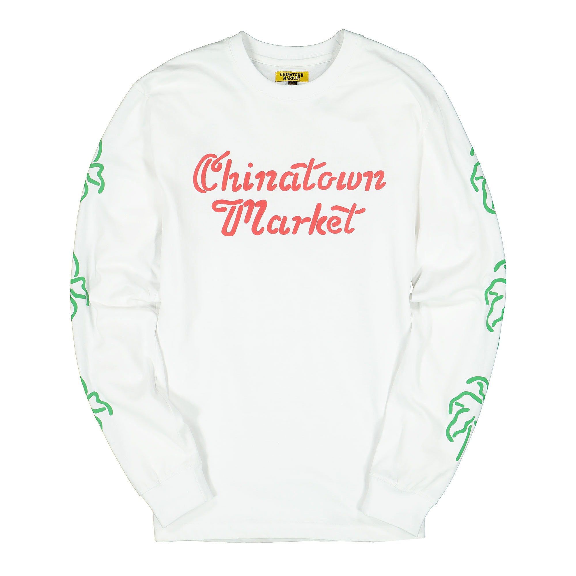 Chinatown Market Palm Long Sleeve White Longsleeves CTSU19-PLLS | Overkill