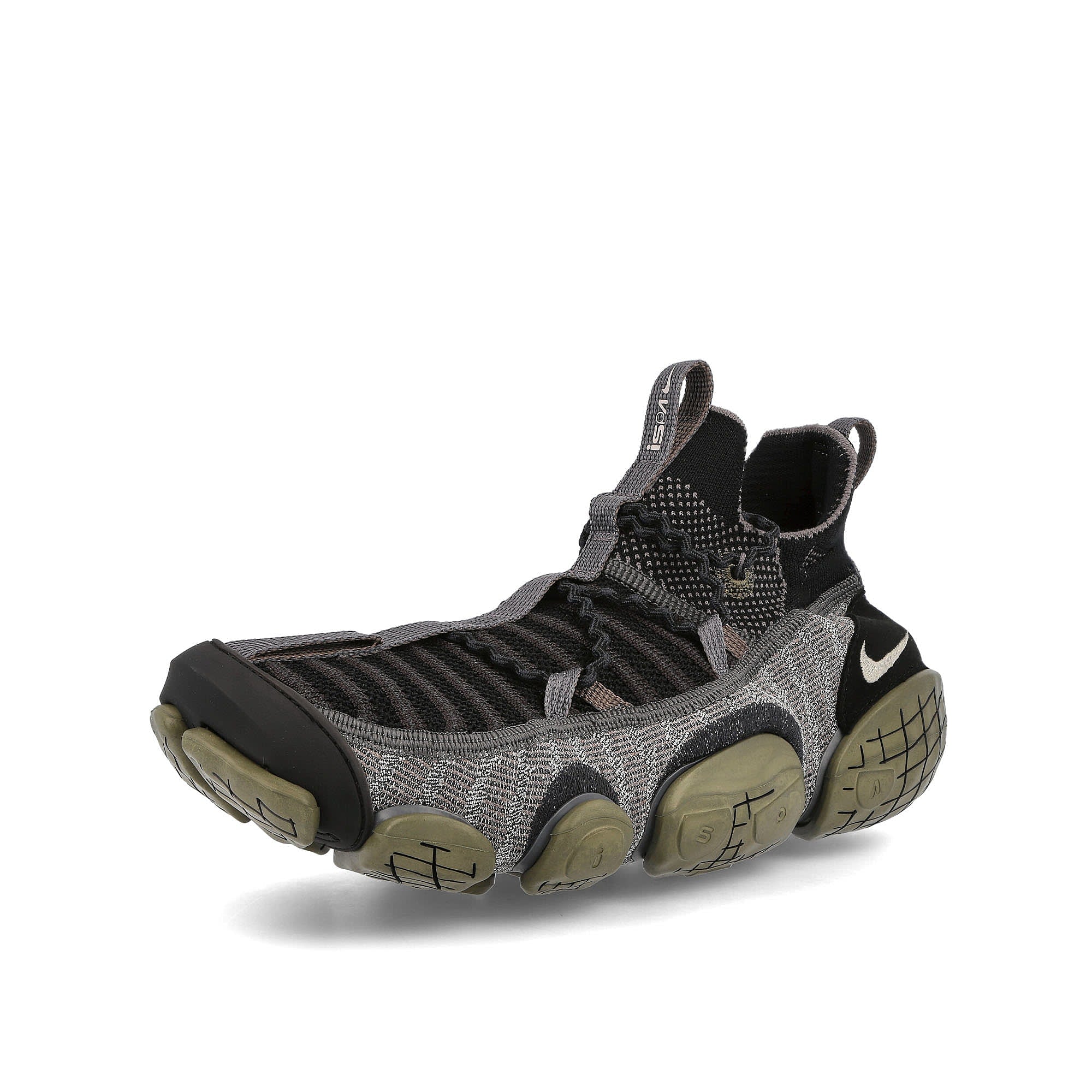 Nike ispa link Black-Enigma Stone - Medium Olive Low Top Sneakers  Close Up | Overkill