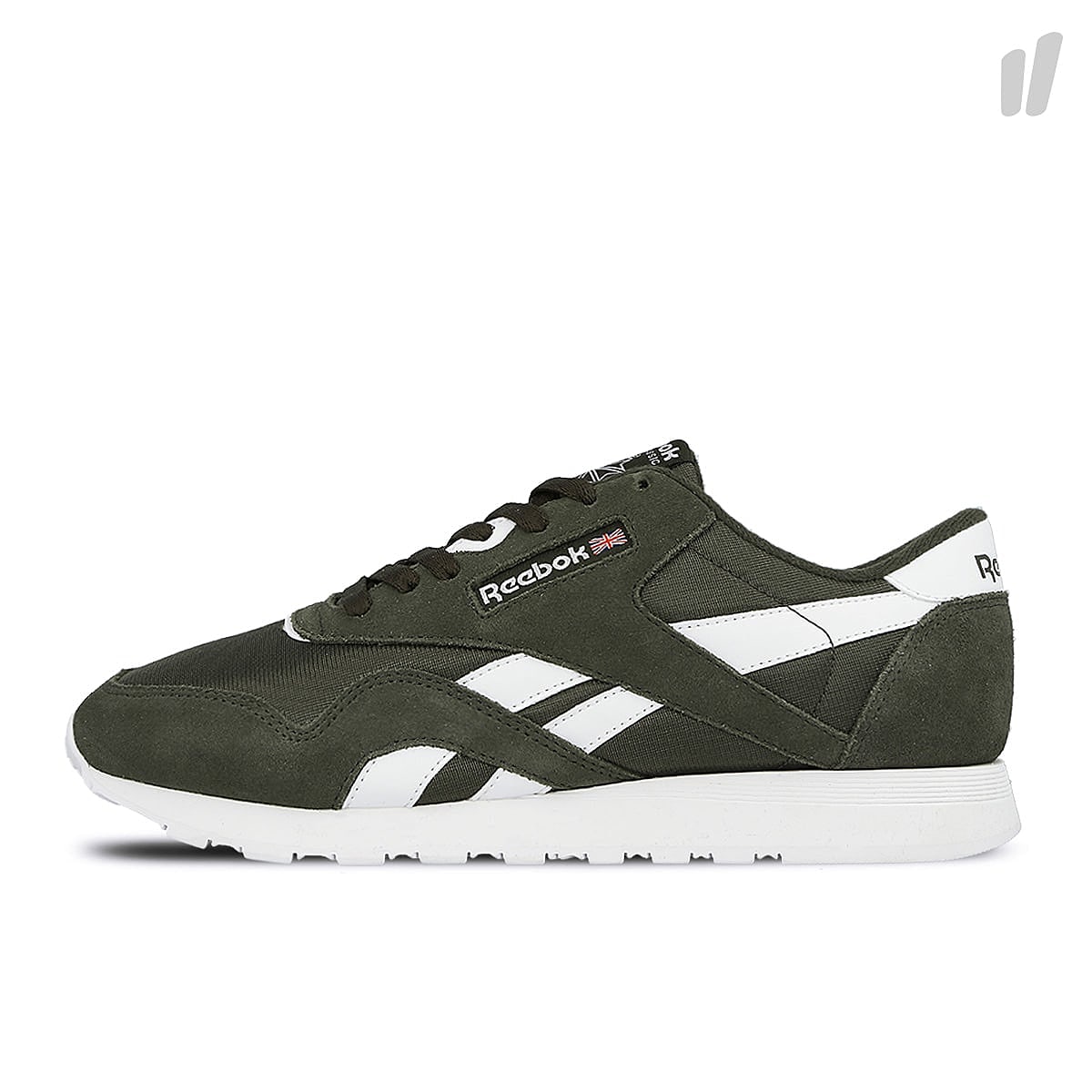 Reebok classic nylon Dark Cypress-White Sneakers CN3266 | Overkill