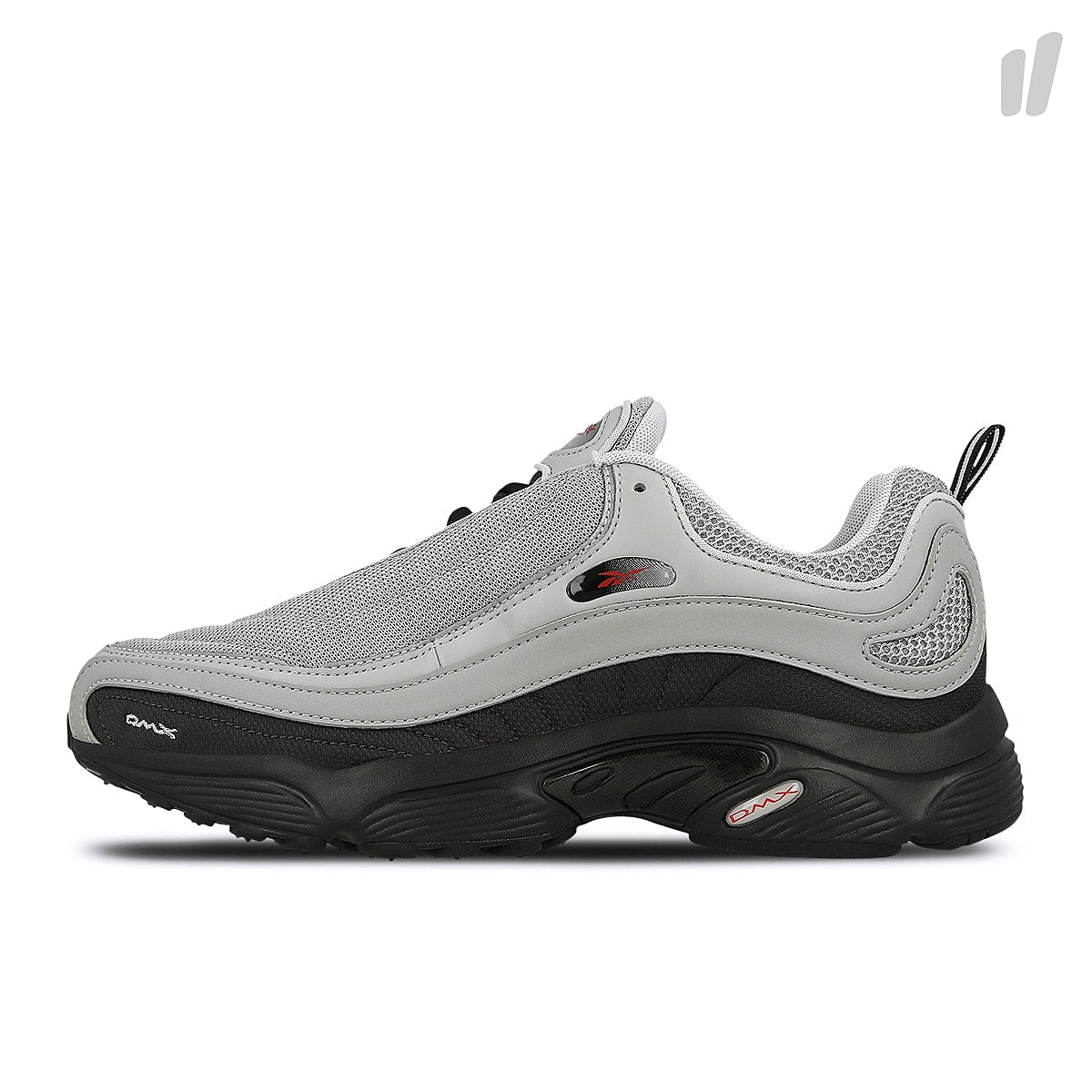 Reebok daytona dmx Black-Carbon-Light Grey-Primal Red-Grey-White Low Top Sneakers CN3808 | Overkill