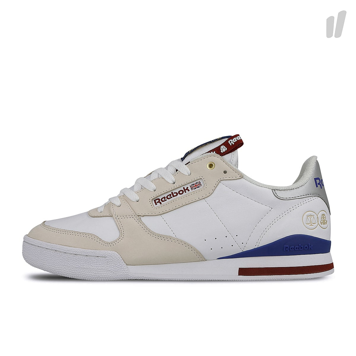 Reebok Footpatrol x Highs and Lows x Reebok Phase 1 MU White-White-Cobalt-Merlot Sneakers CN6136 | Overkill