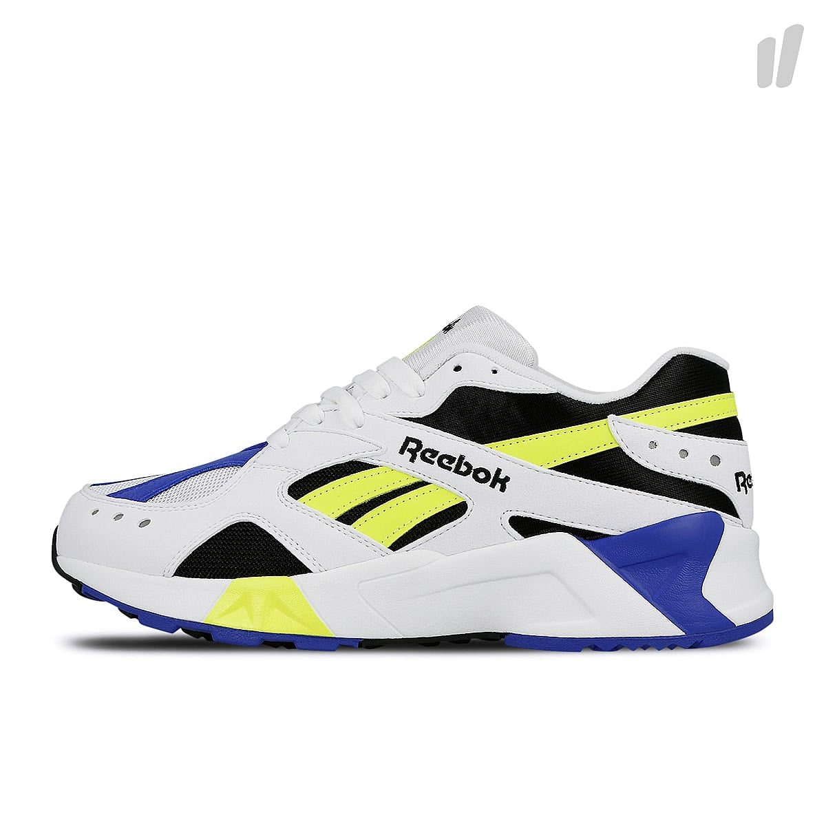 Reebok aztrek White-Black-Cobalt-Yellow Sneakers CN7840 | Overkill