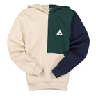 North Hill colorblock hoodie fleece Beige / Navy / Green Hoodies NHCHF | Overkill