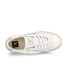 Veja Campo Chromefree Leather Extra White-Matcha Low Top Sneakers  Detailfoto | Overkill