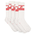 Nike Sportswear Essential Socks 3 Pack White / University Red / University Red Socks Material | Overkill