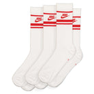 Nike Sportswear Essential Socks 3 Pack White / University Red / University Red Socks CQ0301 102 | Overkill