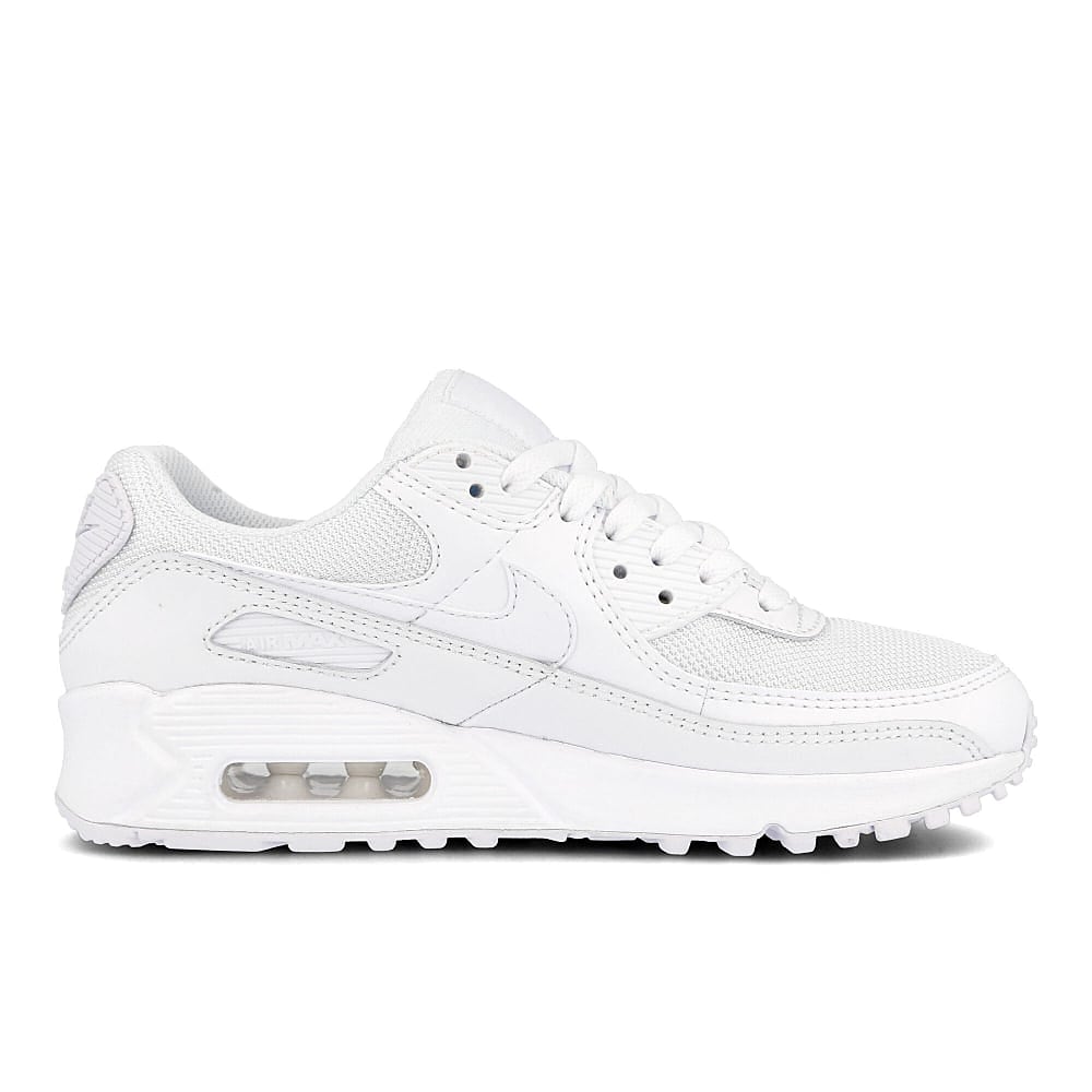 Nike wmns air max 90 White / White - White - Wolf Grey   Material | Overkill