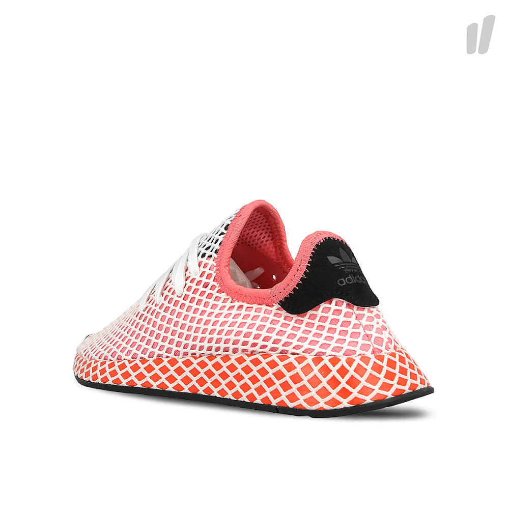 adidas wmns deerupt runner Chalk Pink-Chalk Pink-Bold Orange Sneakers  Material | Overkill