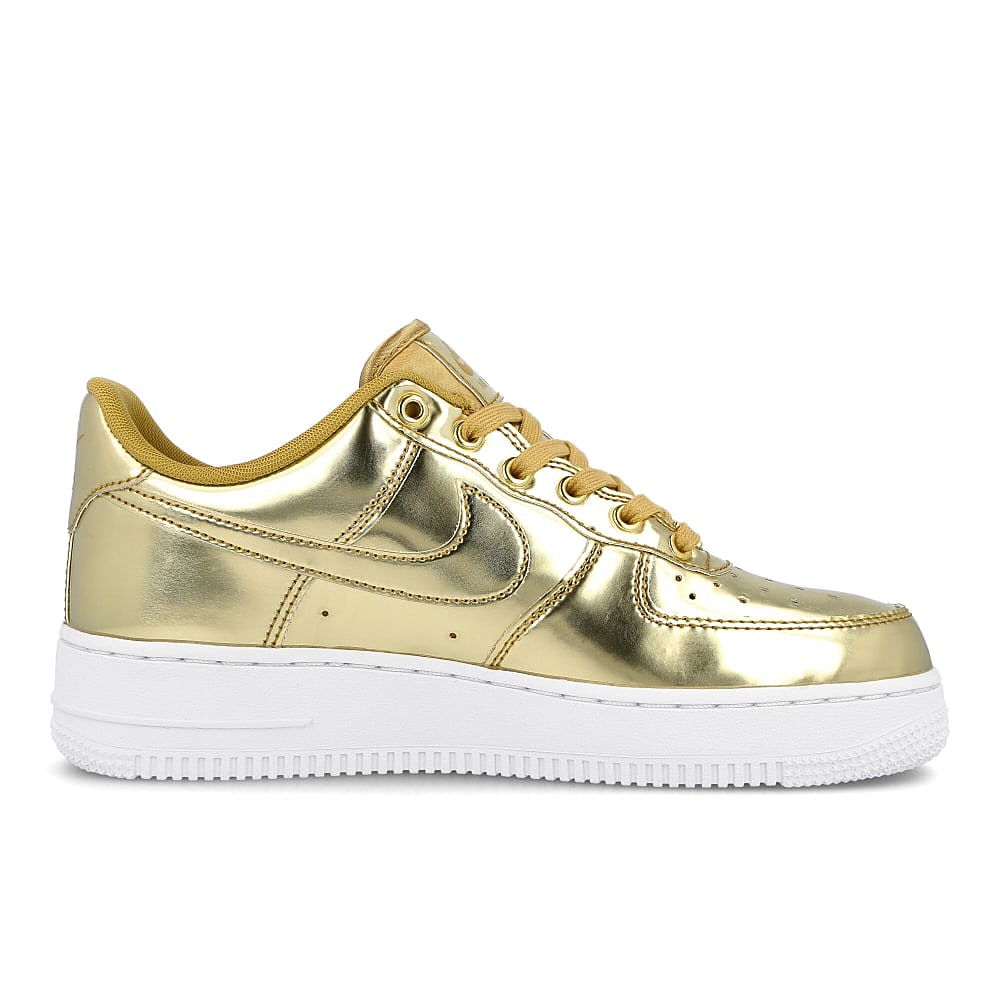 Nike wmns air force 1 sp Metallic Gold-Club Gold - White Low Top Sneakers  Silhouette | Overkill