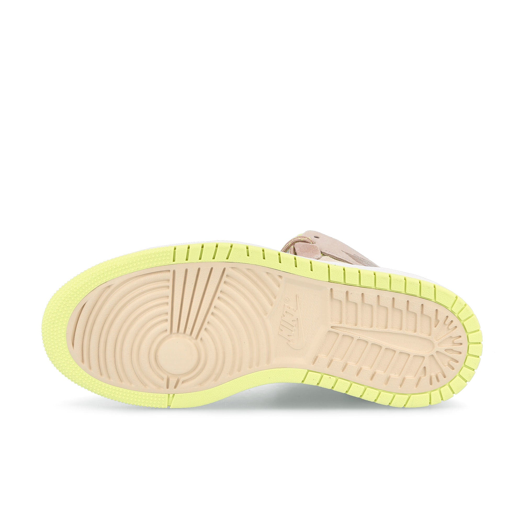 Jordan Wmns Air Jordan 1 Zoom Air Comfort Pearl White / Fossil - Light Lemon Twist - White  Detail view 2 | Overkill