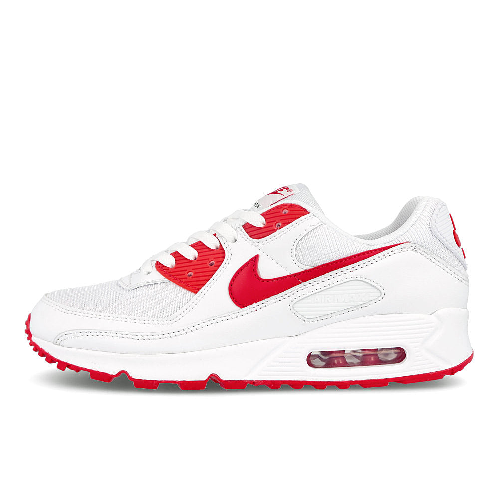 Nike air max 90 White / Hyper Red - Black  CT1028 101 | Overkill