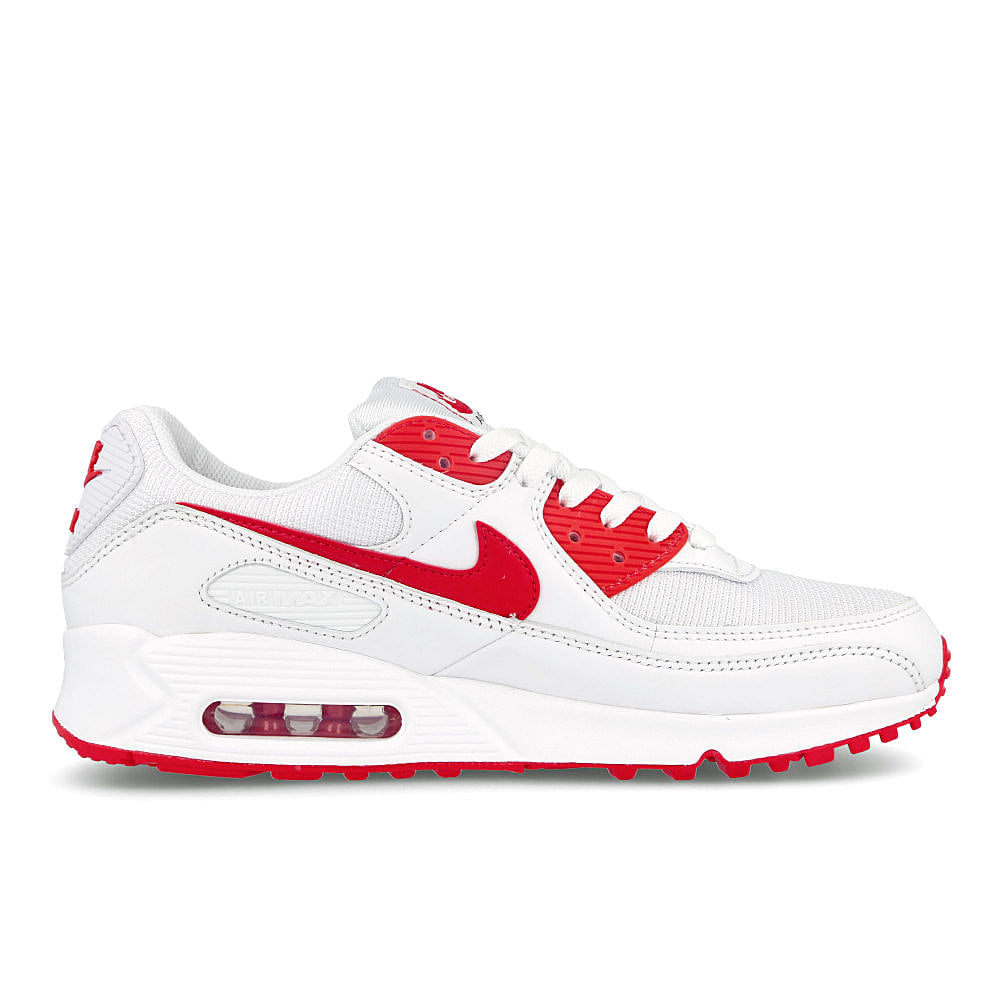 Nike air max 90 White / Hyper Red - Black   Material | Overkill