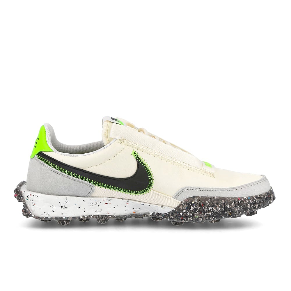 Nike wmns waffle racer crater Pale Ivory-Black - Electric Green Sneakers  Silhouette | Overkill
