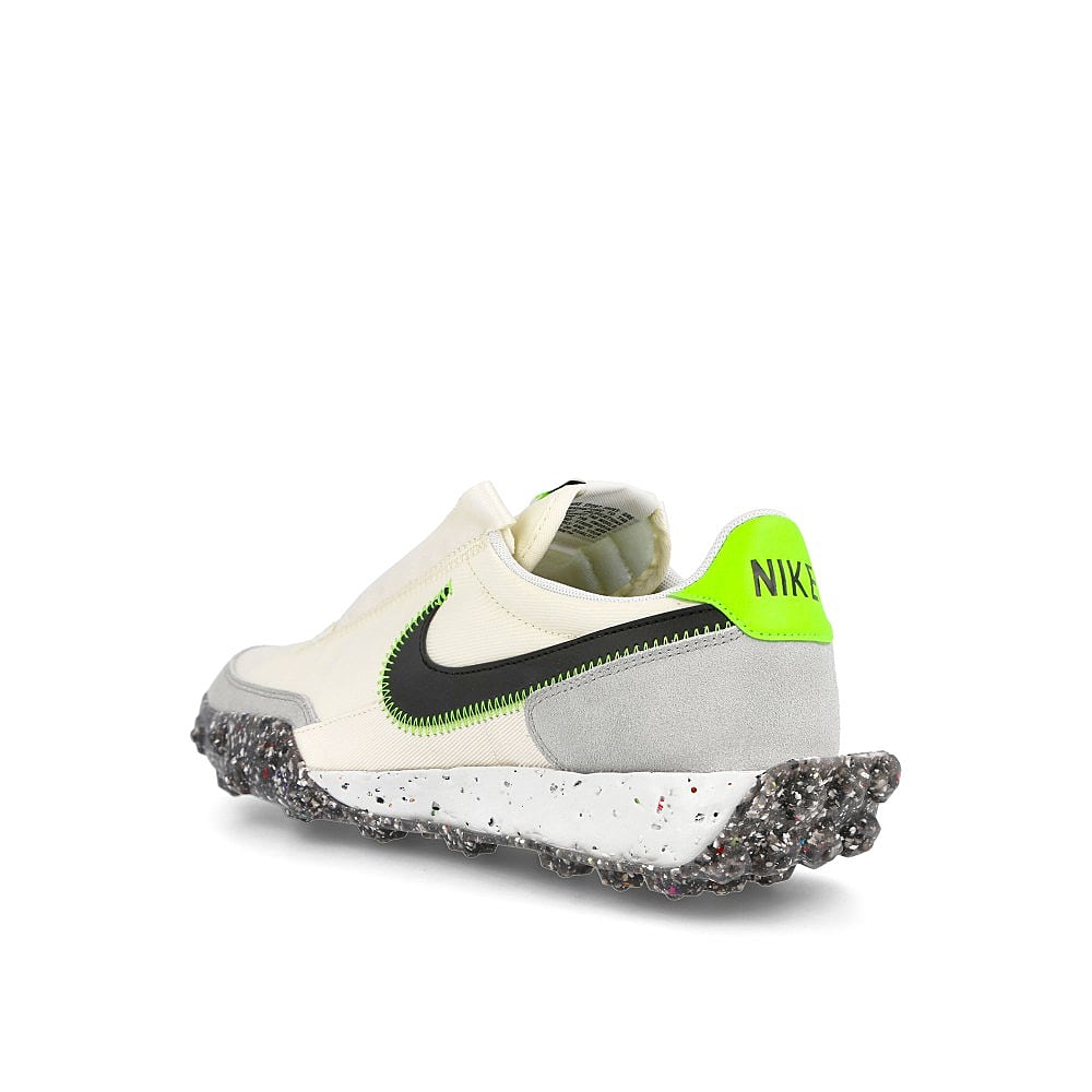 Nike wmns waffle racer crater Pale Ivory-Black - Electric Green Sneakers  Material | Overkill