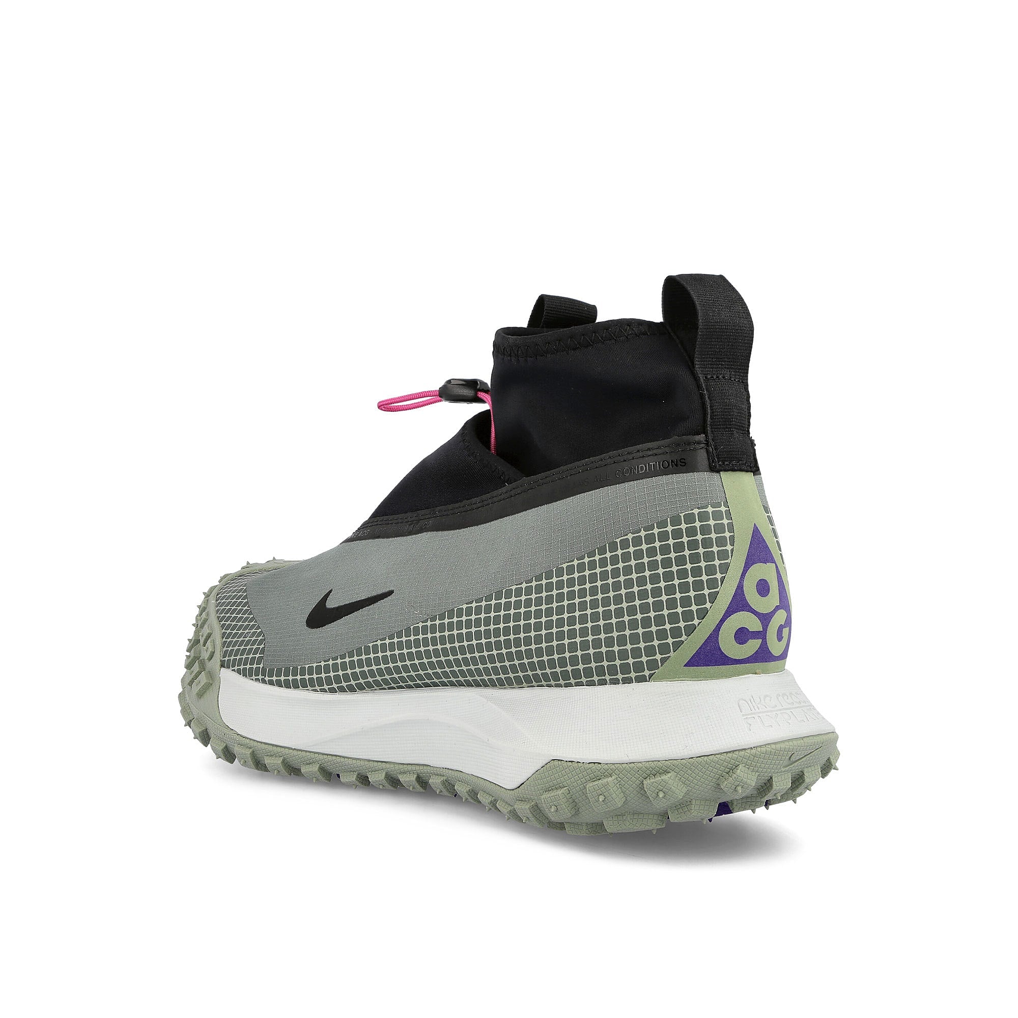 Nike acg mountain fly gore-tex Clay Green-Black Mid Top Sneakers  Material | Overkill