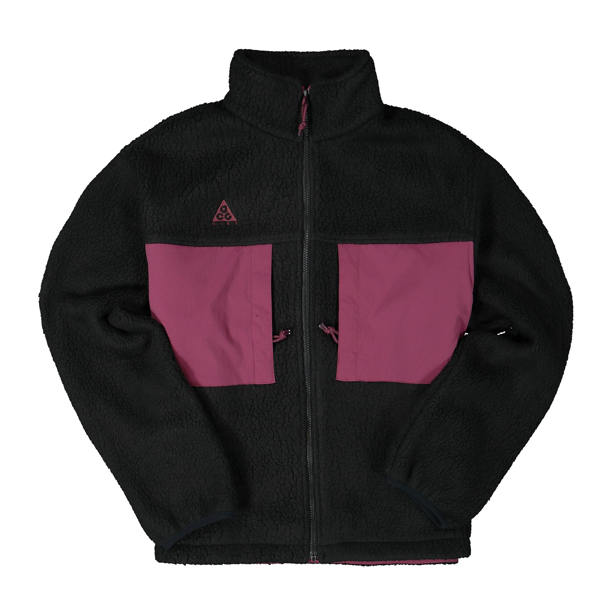 Nike ACG Microfleece Jacket Black / Villain Red / Vallain Red Fleece Jackets CT2949 010 | Overkill