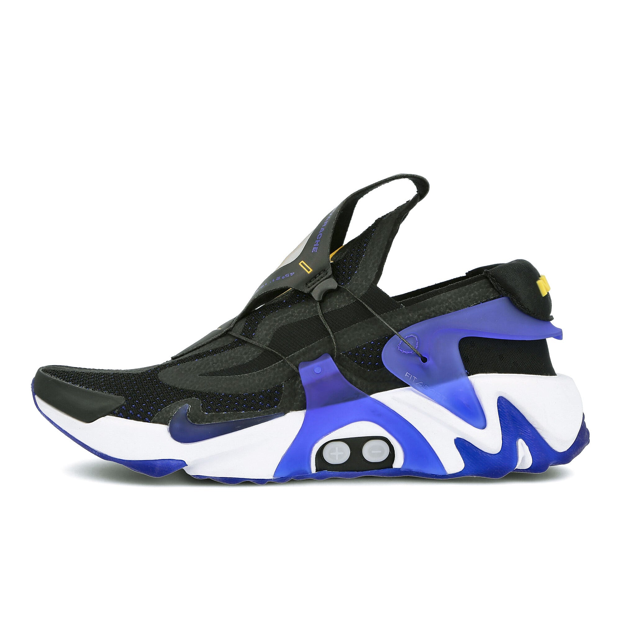 Nike adapt huarache Black-Racer Blue - Amarillo - White Low Top Sneakers CT4092 001 | Overkill