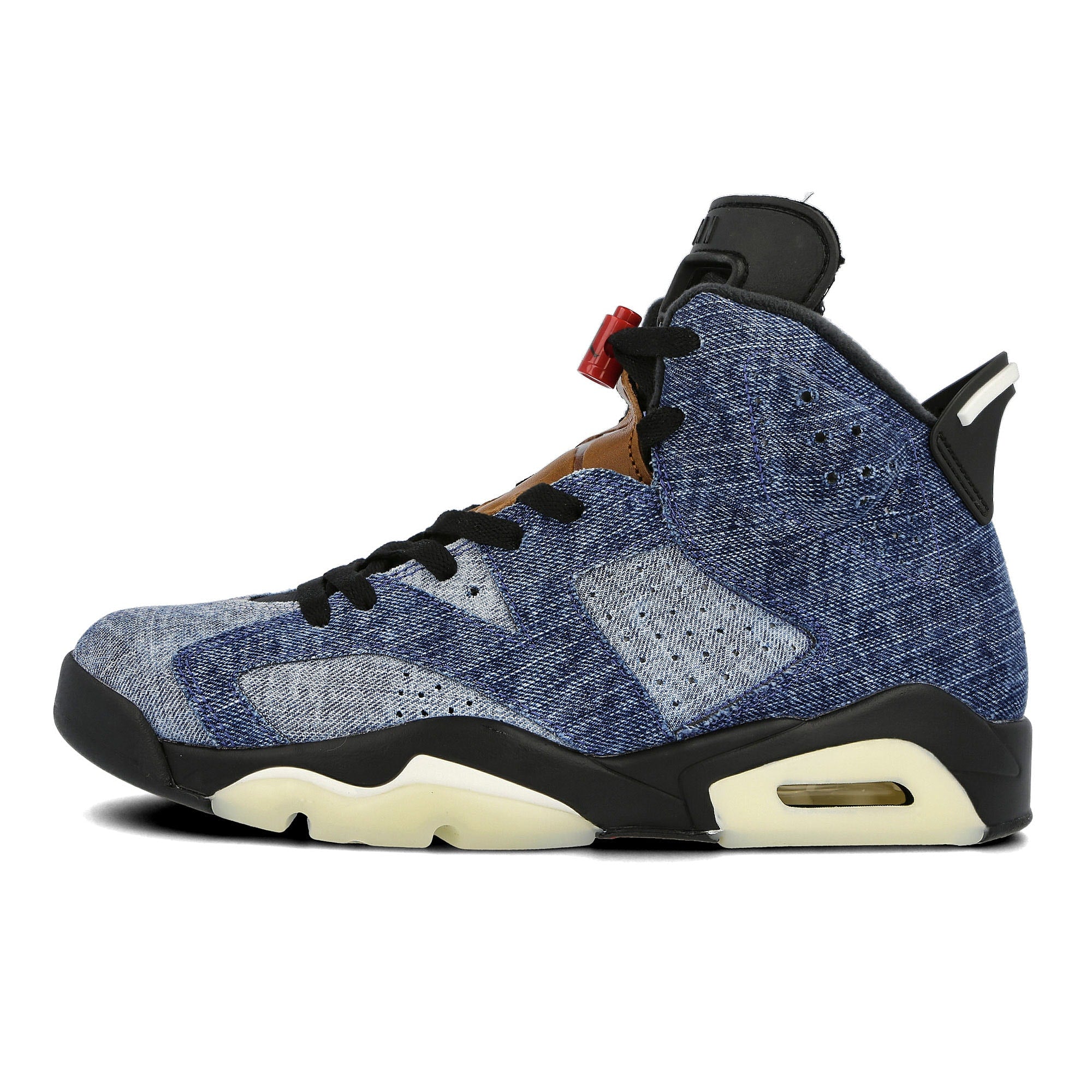 Jordan Air Jordan 6 Retro Washed Denim-Black - Sail - Varsity Red Sneakers CT5350 401 | Overkill